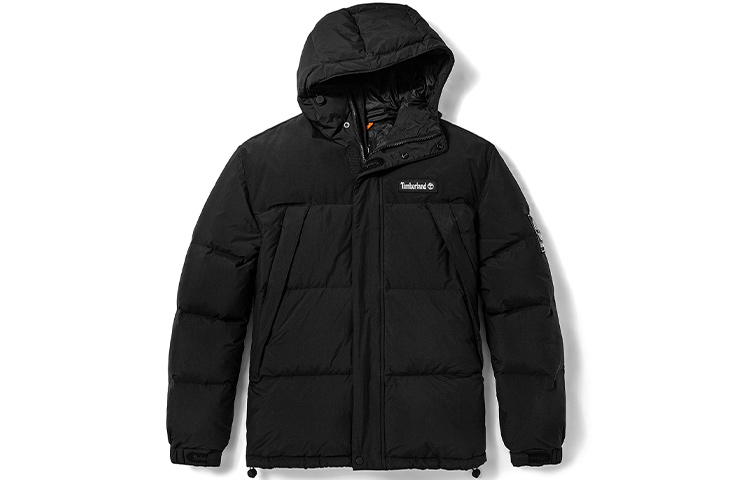 Timberland Black Winter Hooded Down Jacket Outdoor Sports Coat. A22EG-001