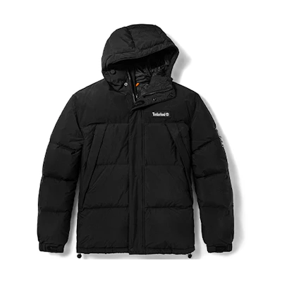 Timberland Black Winter Hooded Down Jacket Outdoor Sports Coat. A22EG-001