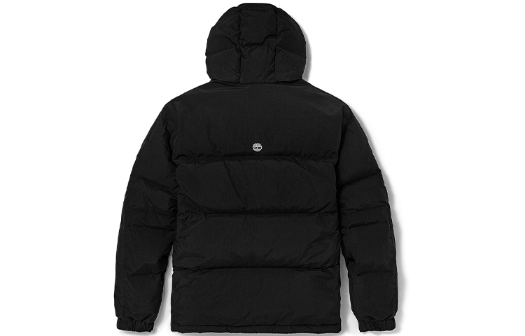 Lookbook Timberland Jaket Musim Sejuk Hitam Hooded Down untuk Sukan Luar. A22EG-001