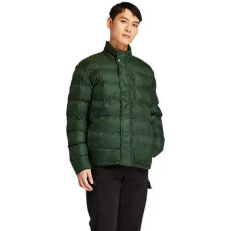 Purchase Jaket Kasual Musim Sejuk Timberland Hitam Berpenebat dengan Kolar Berdiri. A2EPB-001