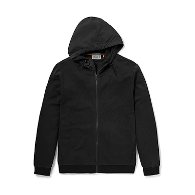 Timberland Black Zip-Up Hoodie Jacket Casual Sportswear A431C-001