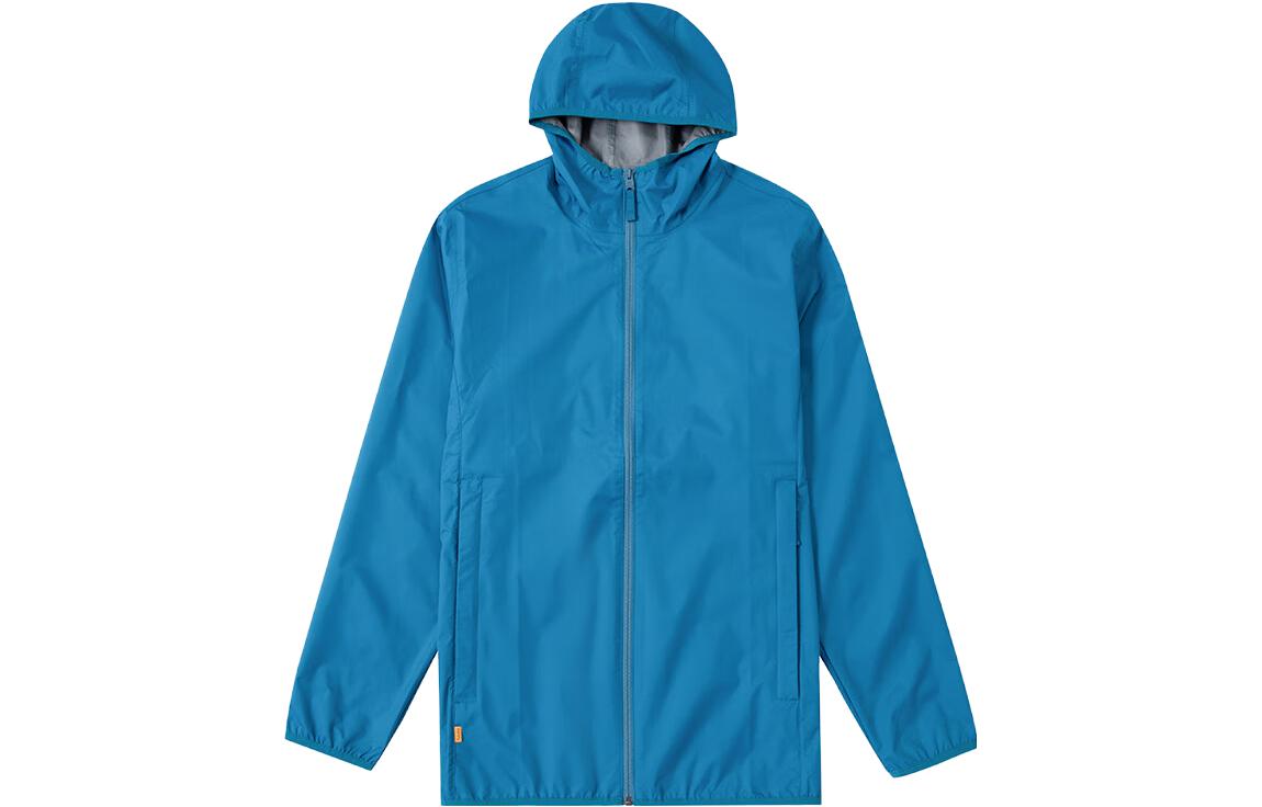 Timberland Blue Casual Solid Color Hooded Jacket A2ETN-G94