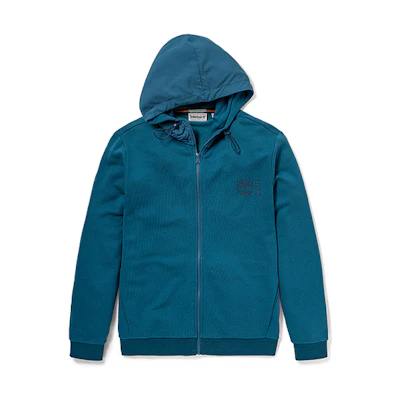 Timberland Blue Casual Sport Hoodie Zip Jacket A431C-G94