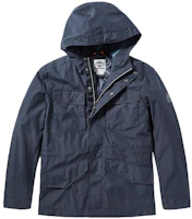 Timberland Blue Hooded Outdoor Utility Jacket with Pockets A2EQV-433 Timberland Blue Hooded Outdoor Utility Jacket with Pockets A2EQV-433