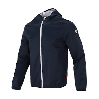 Timberland Blue Hoodie Jacket with Tree Logo on Shoulder A1OM4-433