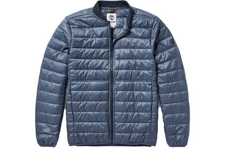 Shop Timberland Blue Quilted Waterproof 3-in-1 Outdoor Flight Jacket A2CM7-433