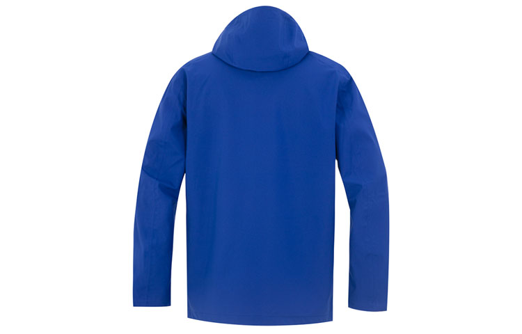 Lookbook Timberland Jaket Anti Air Biru Berpenutup dengan Cetakan Logo A69GH-CY5