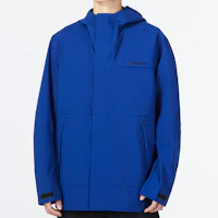 Shop Timberland 藍色防水連帽外套印花標誌 A69GH-CY5