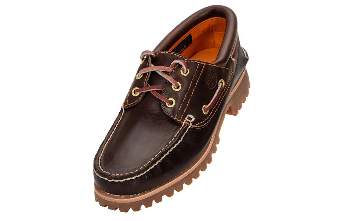 Timberland 3-Eye Lug Handsewn Boat Shoe 'Brown'