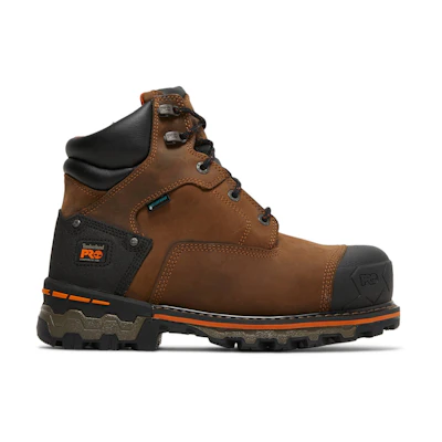Timberland Boondock 6 Inch Composite Toe Waterproof Work Boot 'Brown Oiled Distressed'