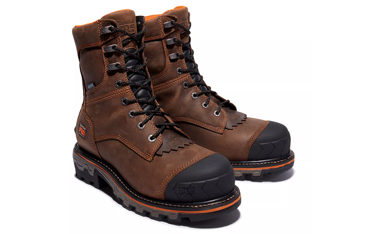Shop Timberland Boondock Hd Logger 'Composite Waterproof Work Outdoor Boot - Dark Brown' A28SB214