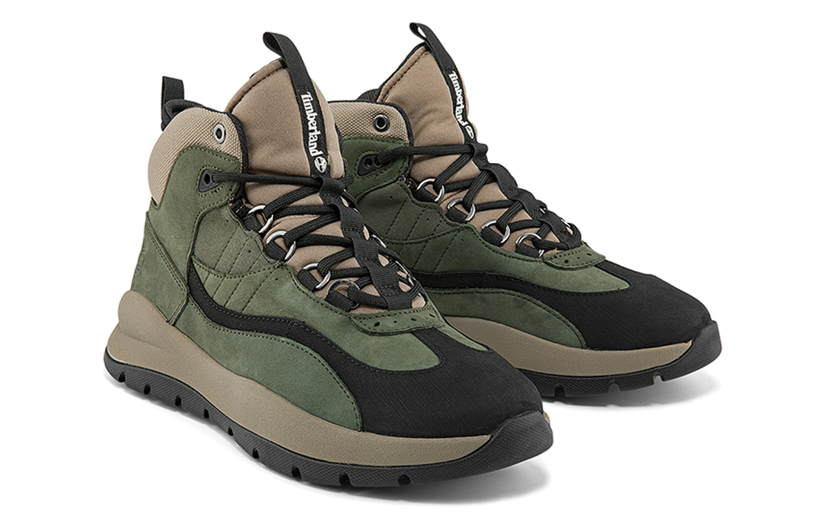 Shop Timberland Boroughs Project Waterproof Mid Boots 'Green' A2DTA