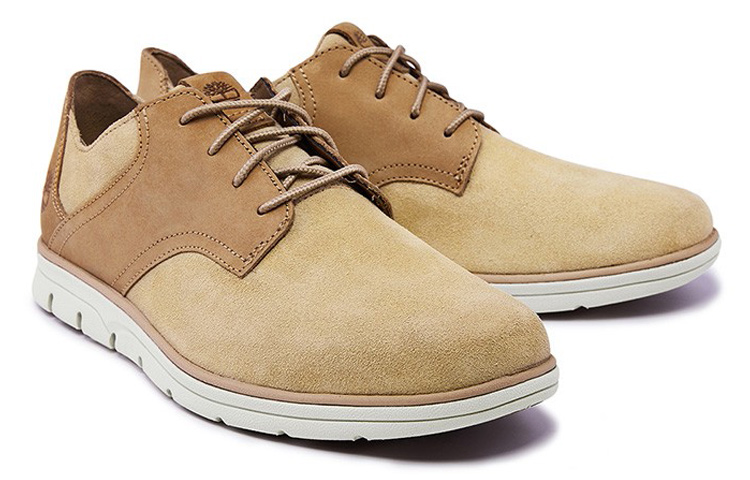 Shop Timberland Bradstreet 'Wheat Wide' Lelaki/Wanita Kasut But Kelabu A2E2S