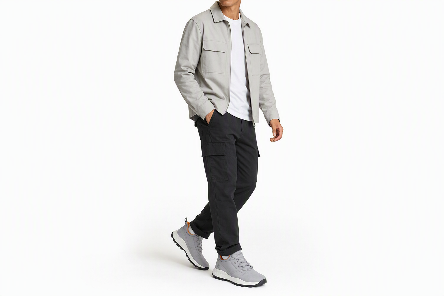 Order Timberland添柏瀾 BROOKLYN系列 舒適 透氣 低筒 運動休閒鞋 男款 冷灰色