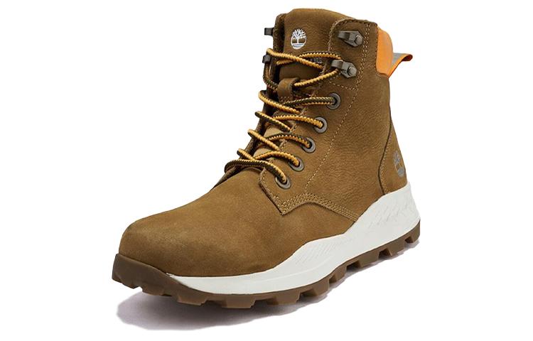 Lookbook Timberland Brooklyn High-Top 'Wheat Wide' Lelaki Kasual Boot A2DSZ