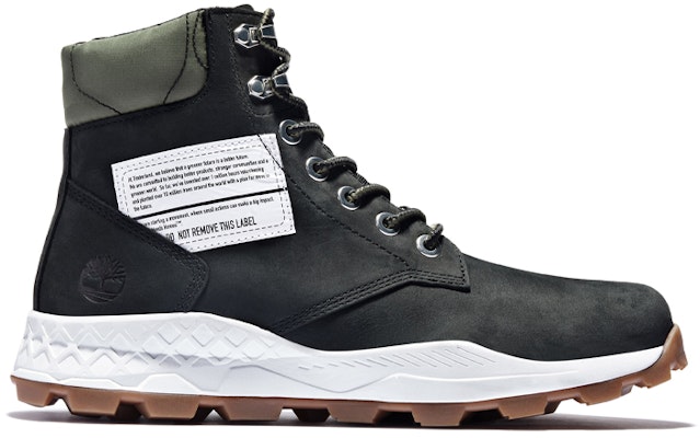 Timberland 6 Inch Brooklyn Side Zip Boots 'Black Nubuck with Green Padded Collar' A41Y6001 Order Timberland 6 Inch Brooklyn Side Zip Boots 'Black Nubuck with Green Padded Collar' A41Y6001