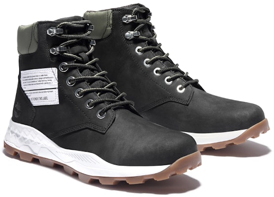 Timberland 6 Inch Brooklyn Side Zip Boots 'Black Nubuck with Green Padded Collar' A41Y6001 Lookbook Timberland 6 Inch Brooklyn Side Zip Boots 'Black Nubuck with Green Padded Collar' A41Y6001