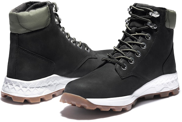 Timberland 6 Inch Brooklyn Side Zip Boots 'Black Nubuck with Green Padded Collar' A41Y6001 Shop Timberland 6 Inch Brooklyn Side Zip Boots 'Black Nubuck with Green Padded Collar' A41Y6001