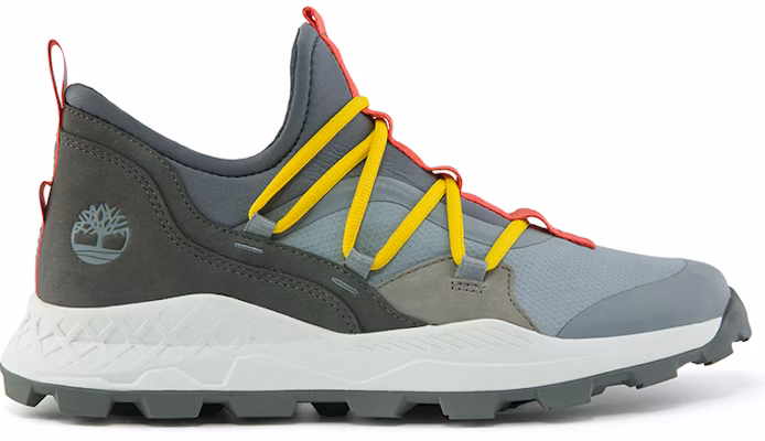 Timberland Brooklyn Leather and Fabric Oxford Trainers 'Medium Grey Mesh with Red' A2HTBW Order Timberland Brooklyn Leather and Fabric Oxford Trainers 'Medium Grey Mesh with Red' A2HTBW