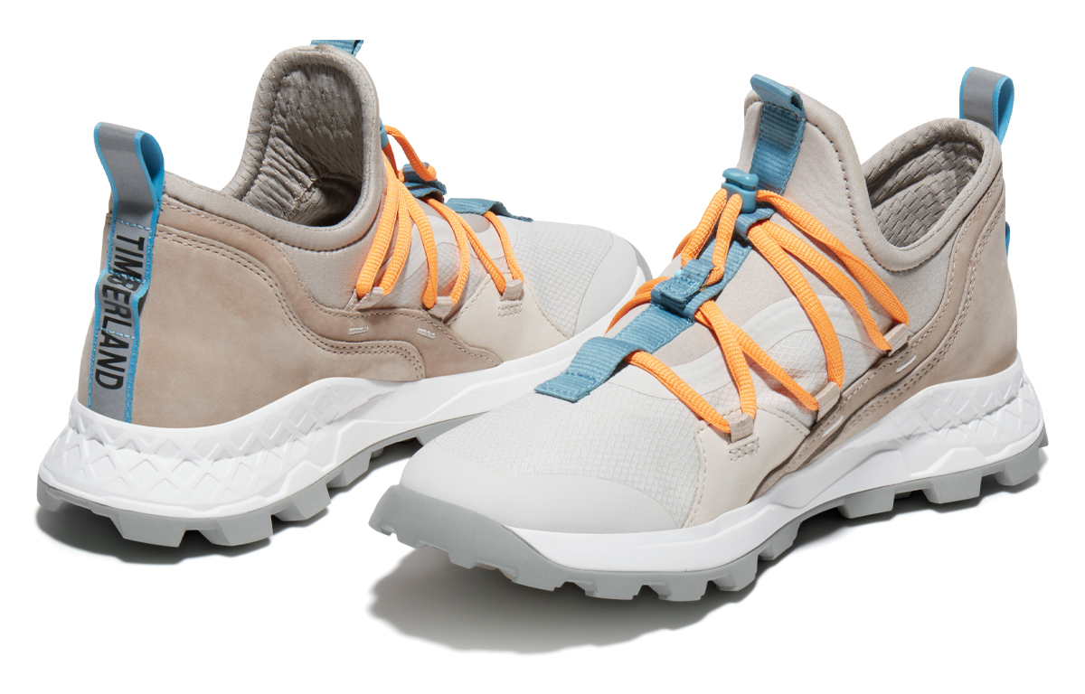 Purchase Timberland Brooklyn Kulit dan Kain Oxford Trainers 'Beige Terang Mesh' A2HSZK51