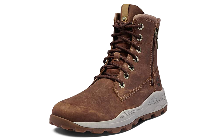 Order Timberland Brooklyn Sepatu Boots Tinggi Samping Ritsleting 'Coklat Lebar' A28FV