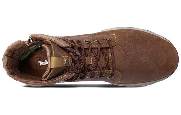Lookbook Timberland Brooklyn Sepatu Boots Tinggi Samping Ritsleting 'Coklat Lebar' A28FV