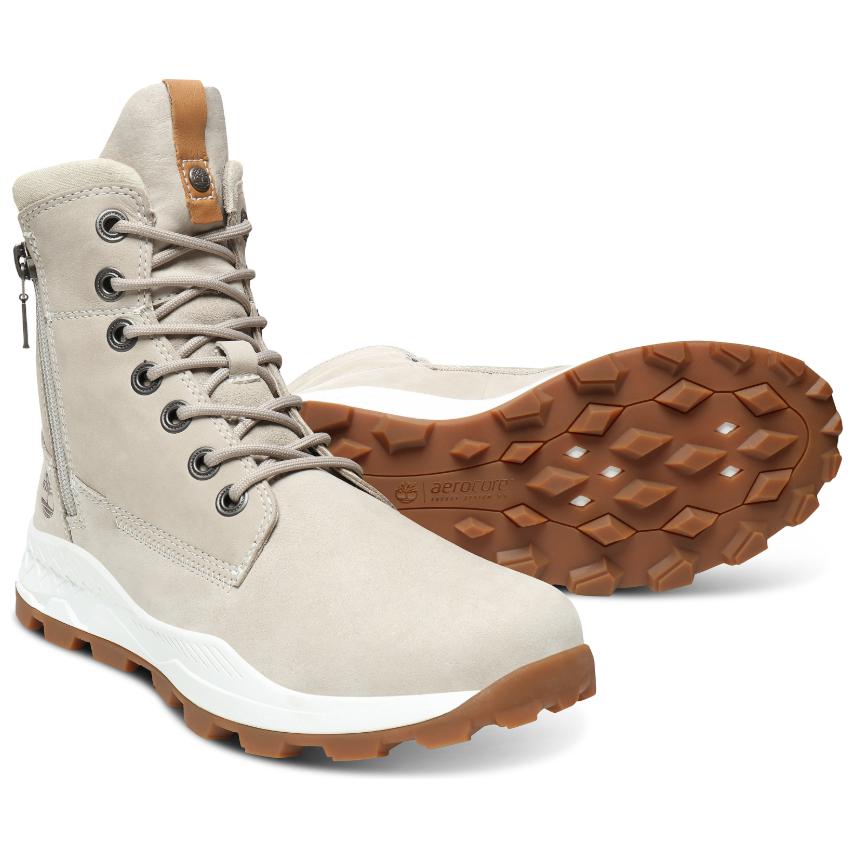 Shop Timberland Brooklyn Side Zip Boot 'Light Taupe' Pria/Wanita Warna Taupe Muda TB0A1YMK-K51