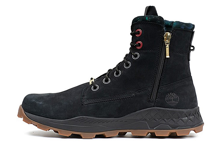 Timberland Brooklyn Side Zip Boots 'Black Nubuck' A41AEW