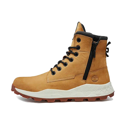 Timberland Brooklyn Side Zip Sneaker Wide Fit Boot 'Wheat Nubuck'