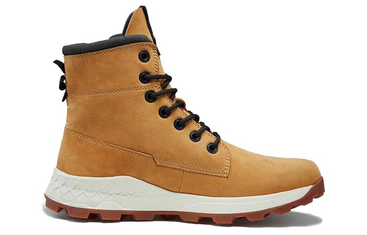 Order Timberland布鲁克林宽版侧拉链小麦黄靴子 A2J1EW