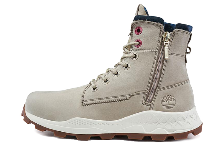 Timberland Brooklyn Side Zip Wide Fit Boots 'Beige Nubuck' A41AM