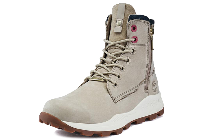 Lookbook Timberland Brooklyn Side Zip Wide Fit Boots 'Beige Nubuck' A41AM