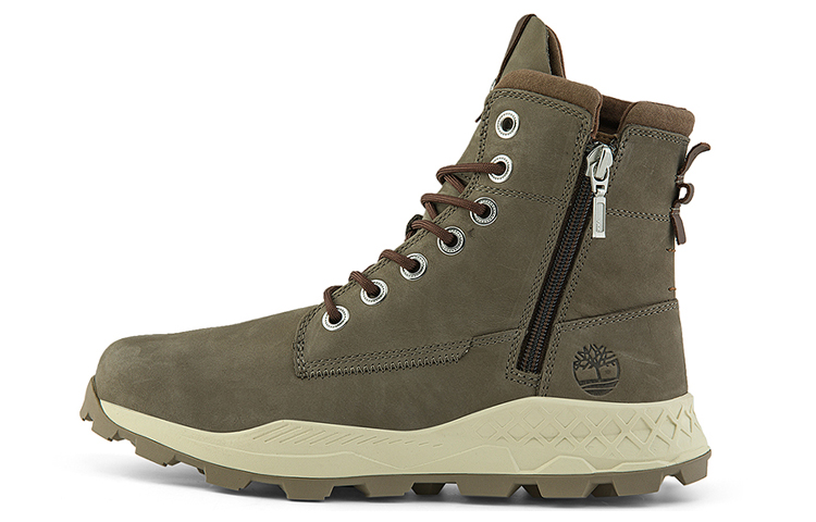 Timberland Brooklyn Side Zip Wide Fit Boots 'Dark Brown' A2J6AW