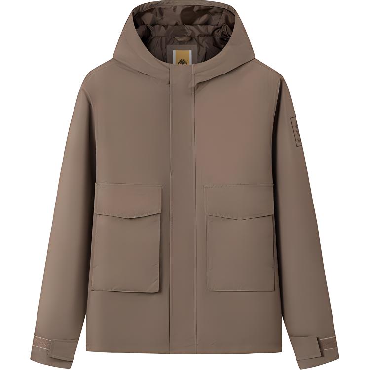 Timberland Brown Waterproof Windproof Breathable Outdoor Hooded Jacket A2PD8-BK0