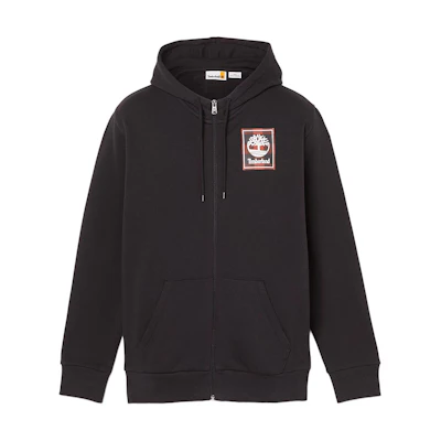 Timberland Buffalo Plaid Logo Hoodie Black A6H19-001