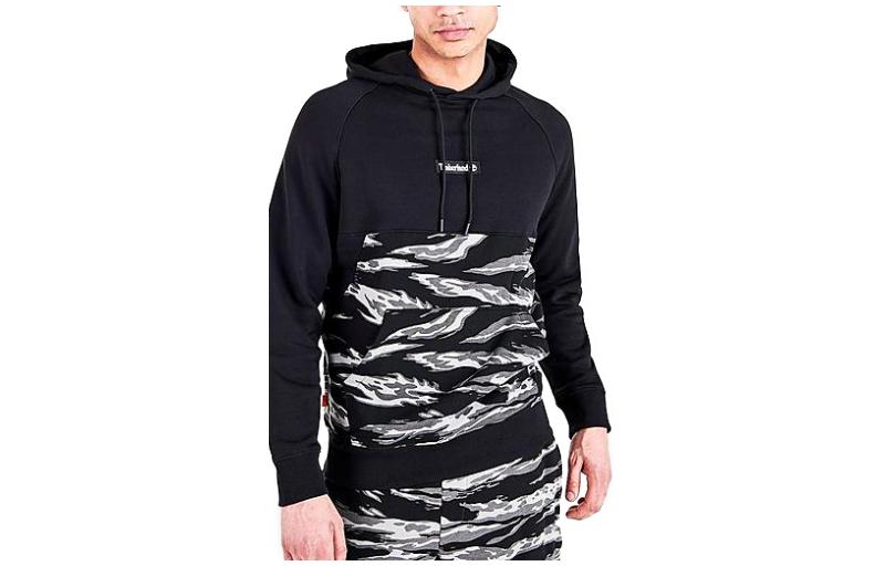 Timberland Camo Print Pullover Hoodie Black TB0A273K-001