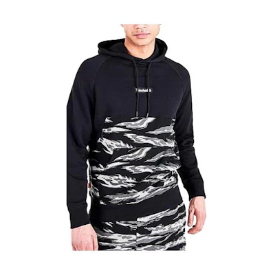 Timberland Camo Print Pullover Hoodie Black TB0A273K-001