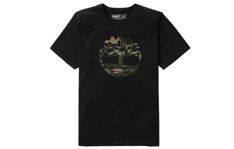 Timberland Camo Tree Graphic Short Sleeve T-Shirt Black () A2B4P001
