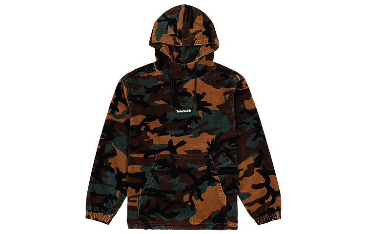 Timberland Camouflage Corduroy Pullover Hoodie Camo A22CK-CD1