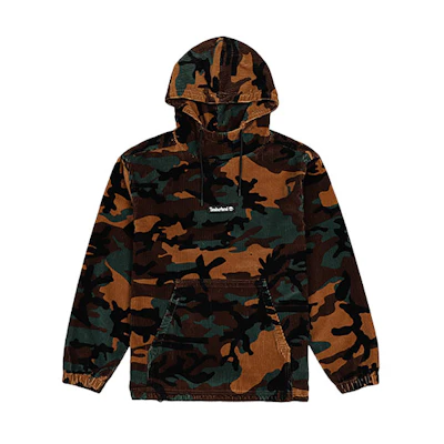 Timberland Camouflage Corduroy Pullover Hoodie Camo A22CK-CD1