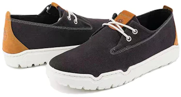 Shop Timberland添柏嵐 休閒舒適 防滑耐磨輕便 低筒 帆布鞋 男款 黑色