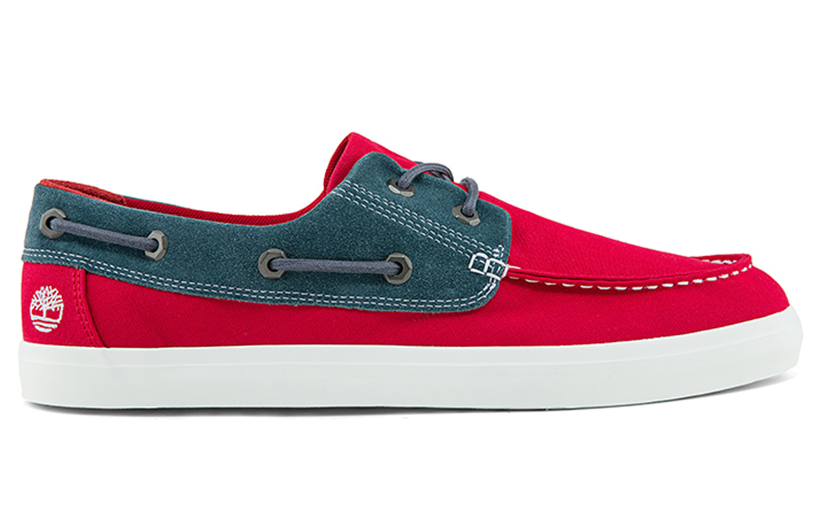 Order Timberland添柏瀾 透氣輕便舒適 拼接帆布板鞋 櫻桃紅