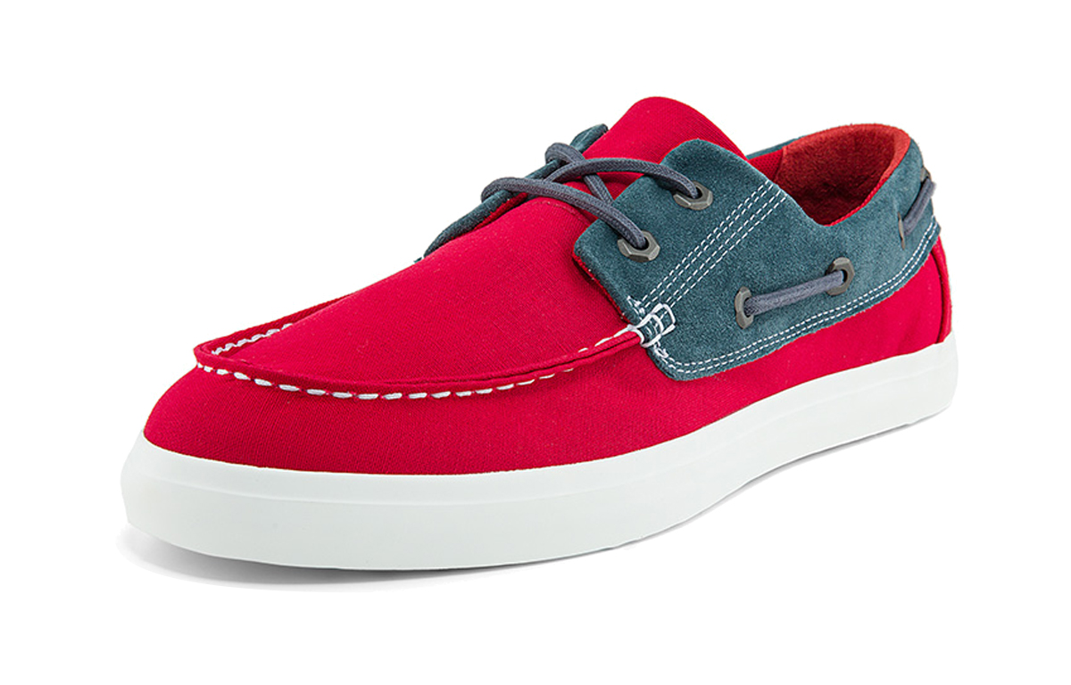 Lookbook Timberland添柏瀾 透氣輕便舒適 拼接帆布板鞋 櫻桃紅