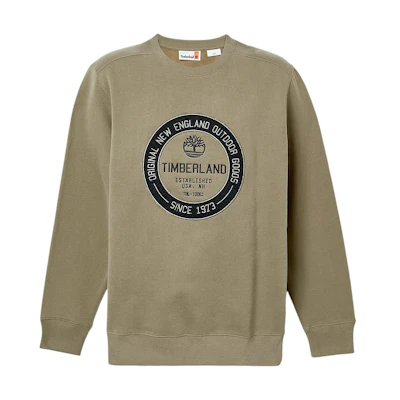 Timberland CARRIER Logo Embroidered Crewneck Sweatshirt Green A6FRM-590