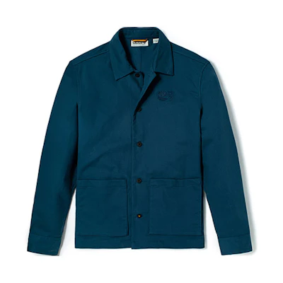 Timberland Casual Breathable Shirt Collar Pocket Jacket - Blue A42T2-BZ4