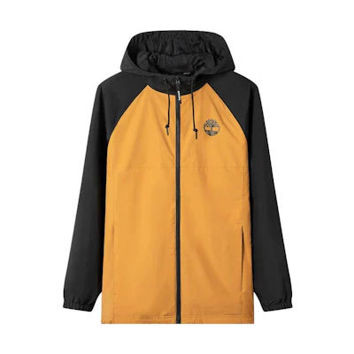 Timberland Casual Colorblock Hooded Jacket Wheat Color A6QK9-P56