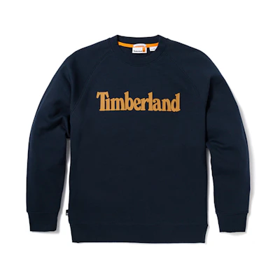 Timberland Casual Fleece Crewneck Sweatshirt Deep Sapphire Blue A2JSV-433