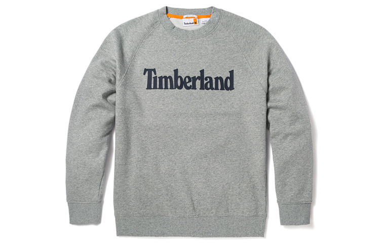 Timberland Casual Fleece Crewneck Sweatshirt Medium Gray A2JSV-052