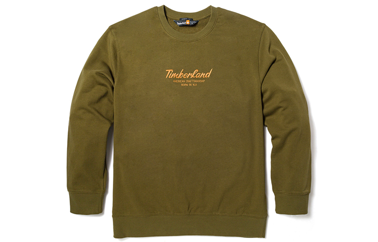 Timberland Casual Fleece Crewneck Sweatshirt Unisex Deep Olive Green A6K5D-302