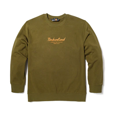 Timberland Casual Fleece Crewneck Sweatshirt Unisex Deep Olive Green A6K5D-302